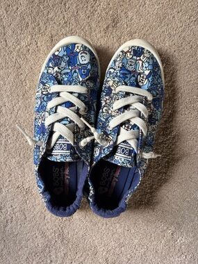 Skechers BOBS Beach Bingo Woof Pack Dog Print Sneakers